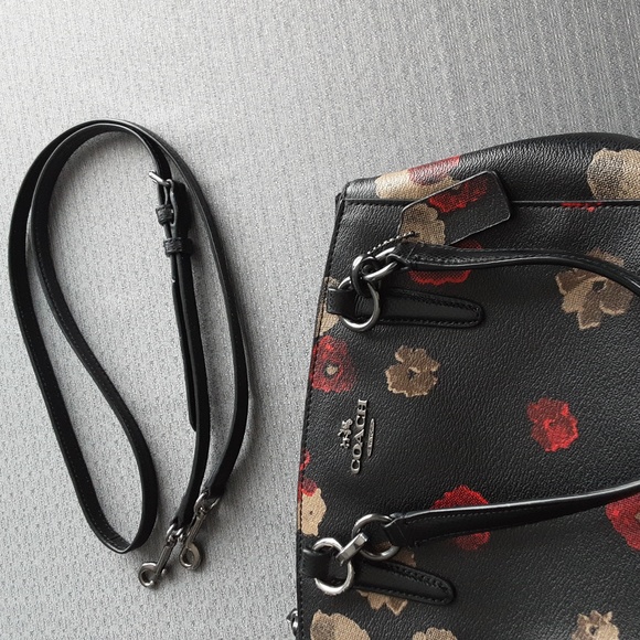 Coach Mini Christine Floral Carryall Purse - Picture 13 of 13